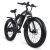 LUO Vélo Électrique 26 ‘* 4.0 Fat Tire Electric Mountain Bike, 350W / 500W Motor, 7 Speed ​​Snow Bike, Front Amp; Suspension Arrière,Blanc